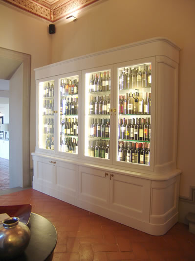 Arredo Vetrine refrigerate per Mobile refrigerato vini (Borgo Scopeto)