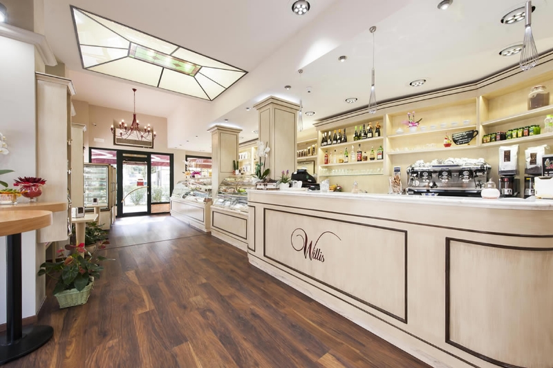 OMIF Bar Pastry shop Ice Cream Shop furniture for Willis Lo Spuntino Poggibonsi