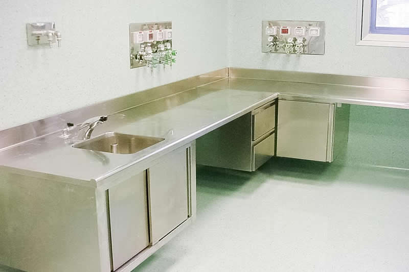 Arredo Acciaio Inox per Lavabi sospesi